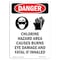 Signmission Safety Sign, OSHA Danger, 5" Height, Portrait Chlorine Hazard, Portrait OS-DS-D-35-V-1934 - alternate 1